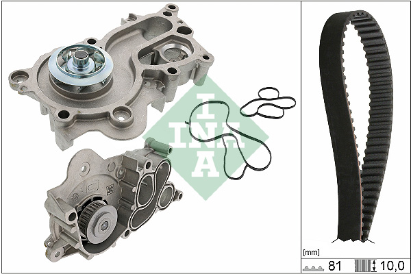 Pompa acqua + Kit cinghie dentate - 530 0744 30 Schaeffler INA