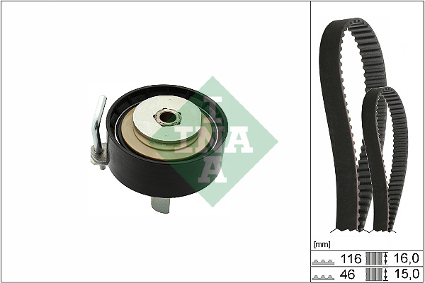 Timing Belt Set - 530 0745 10 Schaeffler INA