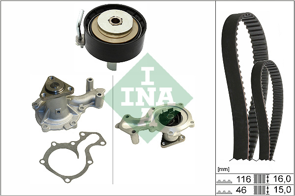 Water Pump & Timing Belt Set - 530 0745 30 Schaeffler INA