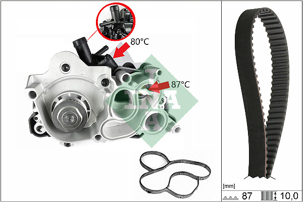 Water Pump & Timing Belt Set - 530 0761 30 Schaeffler INA