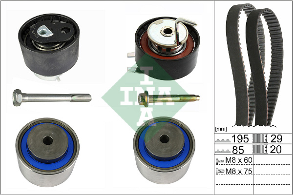 Kit cinghie dentate - 530 0764 10 Schaeffler INA