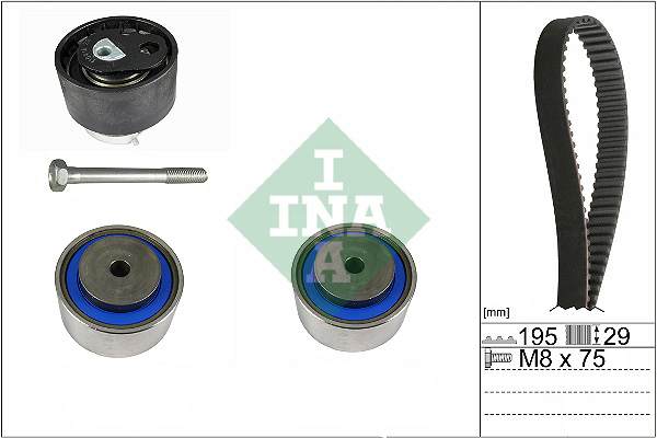 Timing Belt Set - 530 0765 10 Schaeffler INA