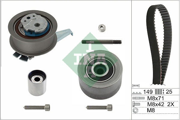 Timing Belt Set - 530 0835 10 Schaeffler INA