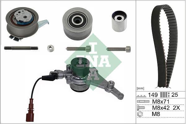 Water Pump & Timing Belt Set - 530 0835 30 Schaeffler INA