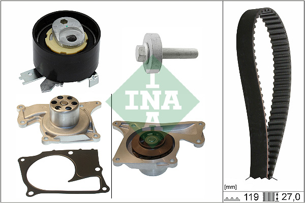 Water Pump & Timing Belt Set - 530 0843 30 Schaeffler INA
