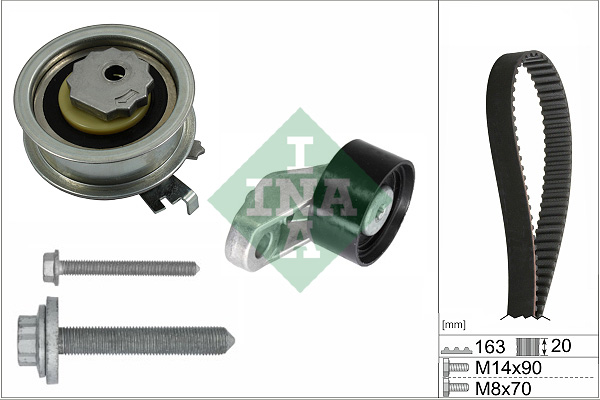 paskirstymo diržo komplektas - 530 0846 10 Schaeffler INA
