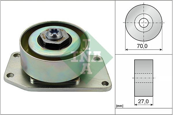 Tensioner Pulley, V-ribbed belt - 531 0306 10 Schaeffler INA