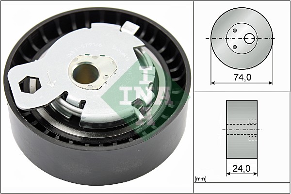 įtempiklio skriemulys, paskirstymo diržas - 531 0497 10 Schaeffler INA