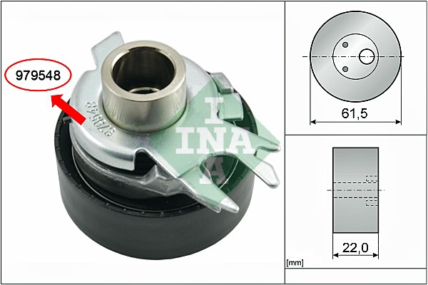 Tensioner Pulley, timing belt - 531 0525 30 Schaeffler INA