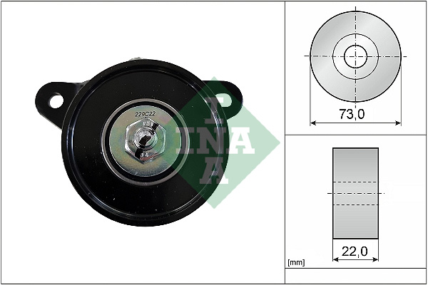 Tensioner Pulley, V-ribbed belt - 531 0540 10 Schaeffler INA