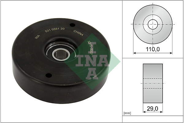 Rullo tenditore, Cinghia Poly-V - 531 0551 20 Schaeffler INA