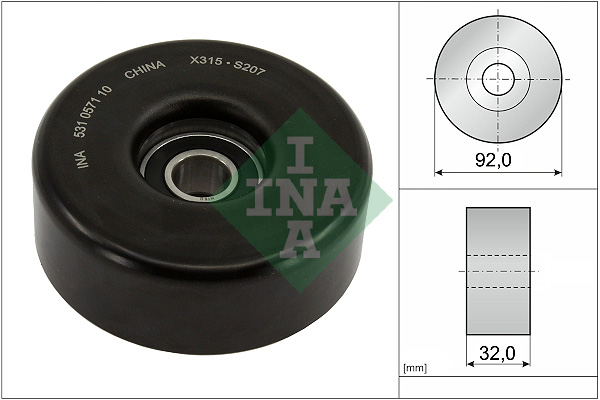 Rullo tenditore, Cinghia Poly-V - 531 0571 10 Schaeffler INA