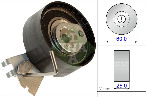 įtempiklio skriemulys, paskirstymo diržas - 531 0572 10 Schaeffler INA