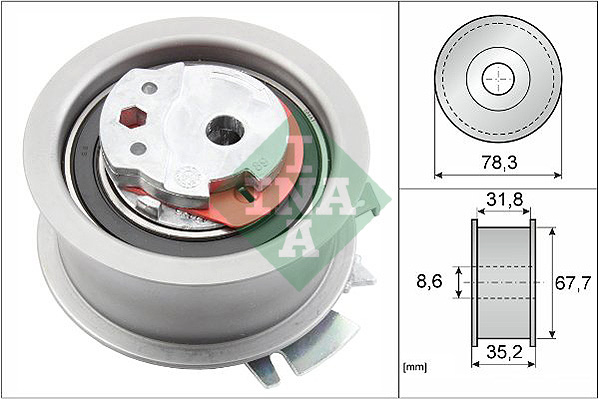 Tensioner Pulley, timing belt - 531 0628 30 Schaeffler INA