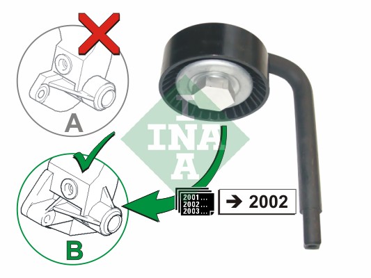 Tensioner Pulley, V-ribbed belt - 531 0790 10 Schaeffler INA