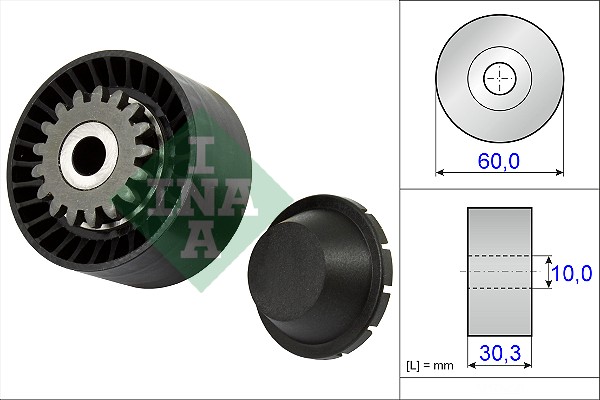 Tensioner Pulley, V-ribbed belt - 531 0811 10 Schaeffler INA