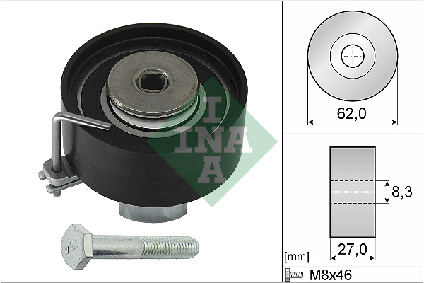Tensioner Pulley, timing belt - 531 0813 10 Schaeffler INA