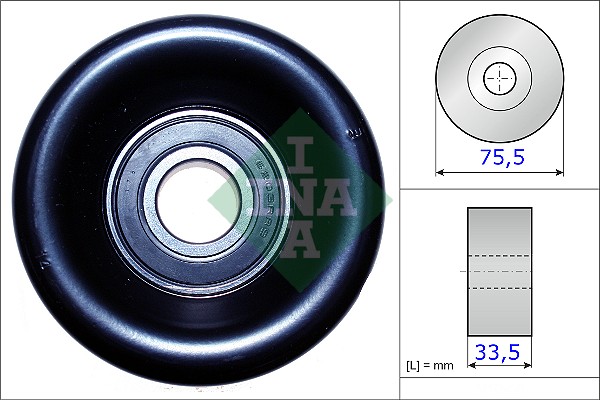 Tensioner Pulley, V-ribbed belt - 531 0827 10 Schaeffler INA
