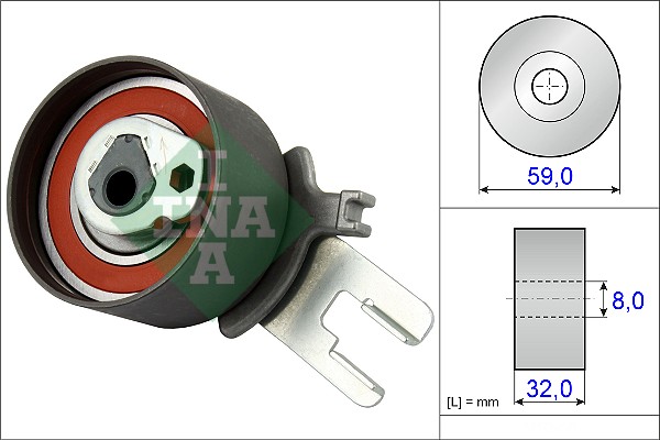 Rullo tenditore, Cinghia dentata - 531 0859 10 Schaeffler INA