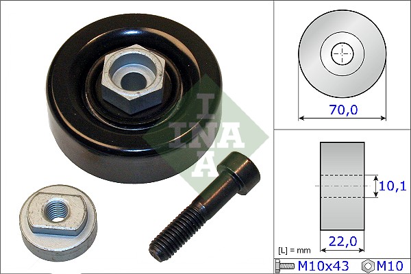 Tensioner Pulley, V-ribbed belt - 531 0864 10 Schaeffler INA