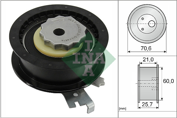 įtempiklio skriemulys, paskirstymo diržas - 531 0882 10 Schaeffler INA