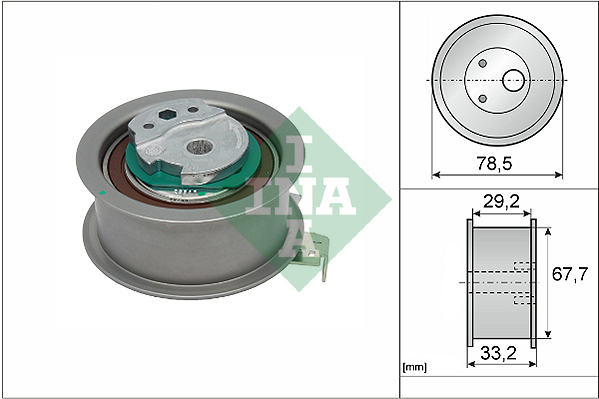Tensioner Pulley, timing belt - 531 0927 10 Schaeffler INA