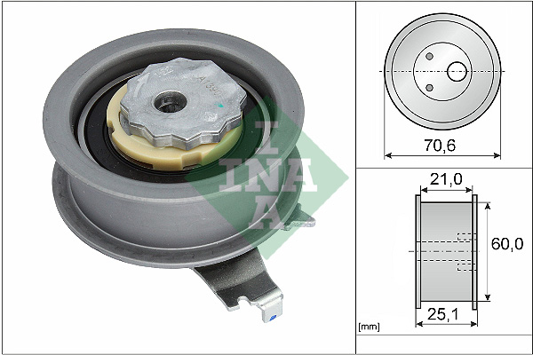 Tensioner Pulley, timing belt - 531 0940 10 Schaeffler INA