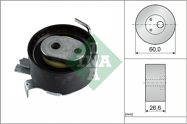 įtempiklio skriemulys, paskirstymo diržas - 531 0961 10 Schaeffler INA