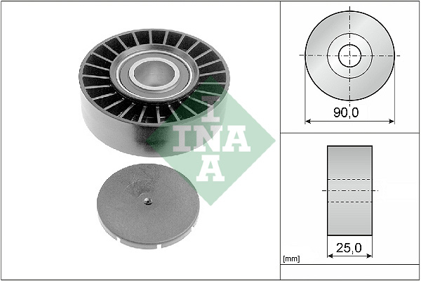 Deflection/Guide Pulley, V-ribbed belt - 532 0169 10 Schaeffler INA