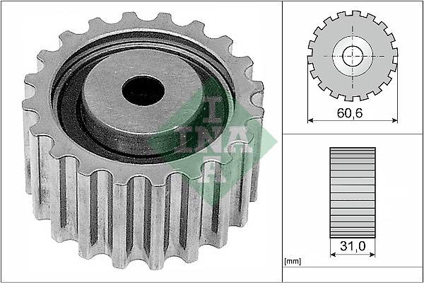 Deflection/Guide Pulley, timing belt - 532 0220 10 Schaeffler INA