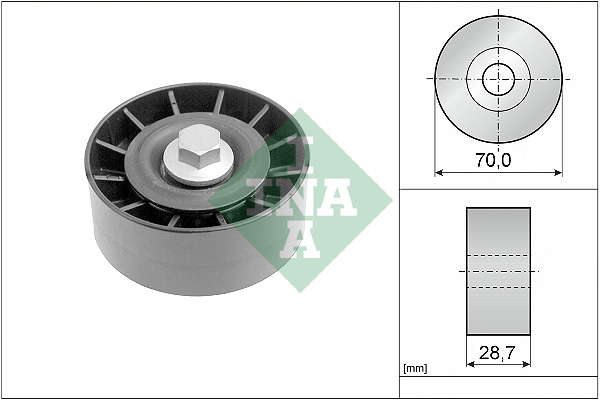 Deflection/Guide Pulley, V-ribbed belt - 532 0254 10 Schaeffler INA