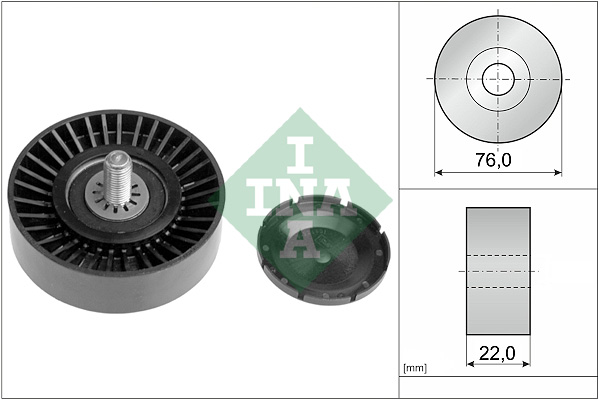 Deflection/Guide Pulley, V-ribbed belt - 532 0323 10 Schaeffler INA