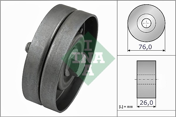 Deflection/Guide Pulley, V-ribbed belt - 532 0326 30 Schaeffler INA