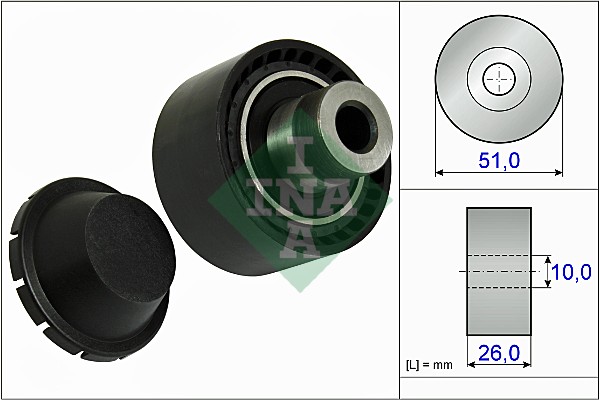 Deflection/Guide Pulley, V-ribbed belt - 532 0334 10 Schaeffler INA