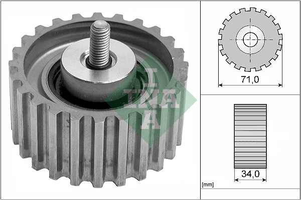 Deflection/Guide Pulley, timing belt - 532 0441 10 Schaeffler INA