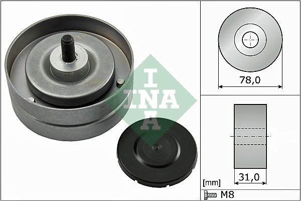 Deflection/Guide Pulley, V-ribbed belt - 532 0463 10 Schaeffler INA