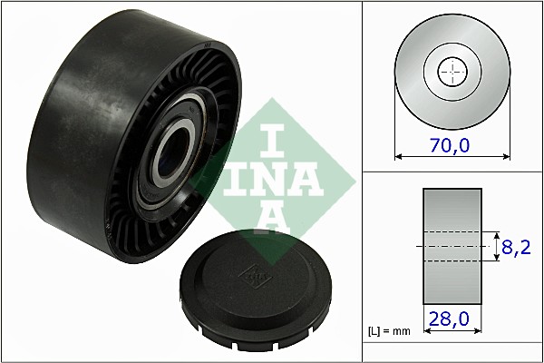 Паразитный / ведущий ролик, поликлиновой ремень - 532 0468 10 Schaeffler INA