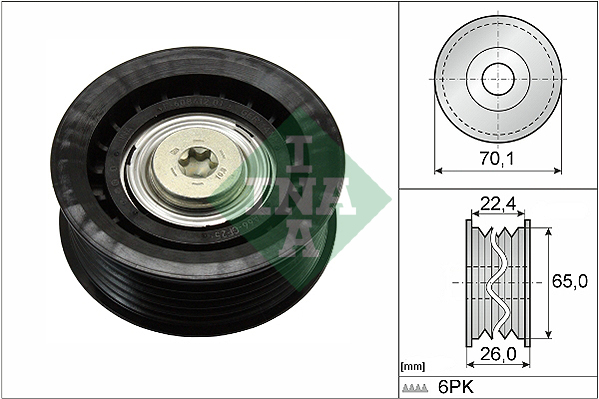 Galoppino/Guidacinghia, Cinghia Poly-V - 532 0471 10 Schaeffler INA