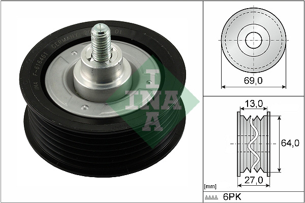 Deflection/Guide Pulley, V-ribbed belt - 532 0477 10 Schaeffler INA