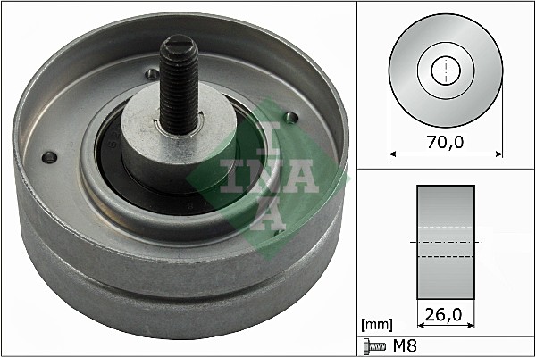 Deflection/Guide Pulley, V-ribbed belt - 532 0524 10 Schaeffler INA