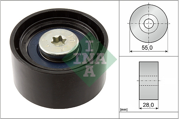 Deflection/Guide Pulley, V-ribbed belt - 532 0556 10 Schaeffler INA