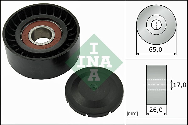 Паразитный / ведущий ролик, поликлиновой ремень - 532 0557 10 Schaeffler INA