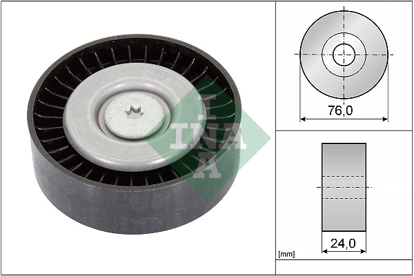 Deflection/Guide Pulley, V-ribbed belt - 532 0558 10 Schaeffler INA