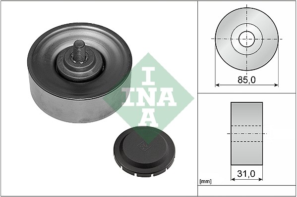 Deflection/Guide Pulley, V-ribbed belt - 532 0569 10 Schaeffler INA