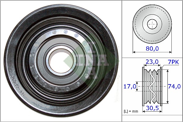 Deflection/Guide Pulley, V-ribbed belt - 532 0580 10 Schaeffler INA