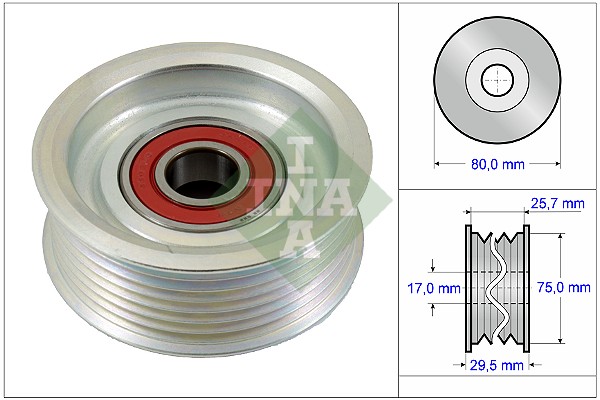 Deflection/Guide Pulley, V-ribbed belt - 532 0587 10 Schaeffler INA
