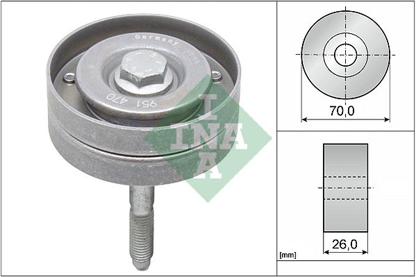 Galoppino/Guidacinghia, Cinghia Poly-V - 532 0596 10 Schaeffler INA
