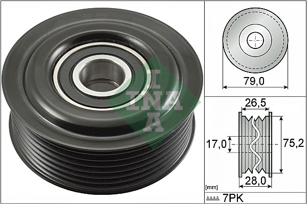 kreipiantysis skriemulys, V formos rumbuotas diržas - 532 0609 10 Schaeffler INA