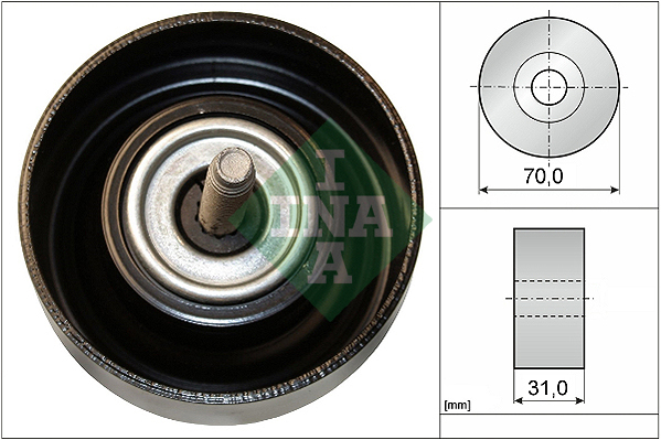 Deflection/Guide Pulley, V-ribbed belt - 532 0614 10 Schaeffler INA