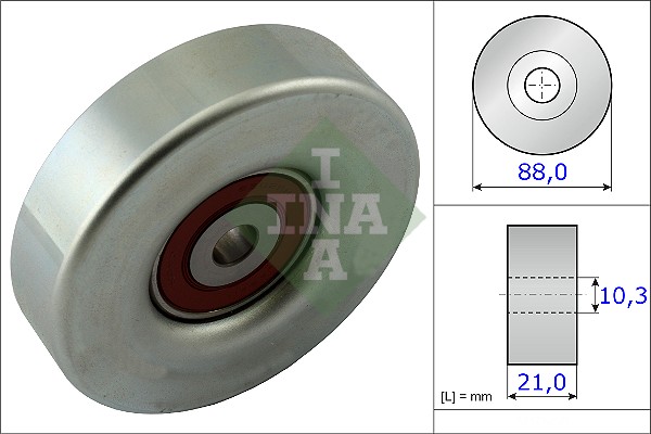 Deflection/Guide Pulley, V-ribbed belt - 532 0618 10 Schaeffler INA
